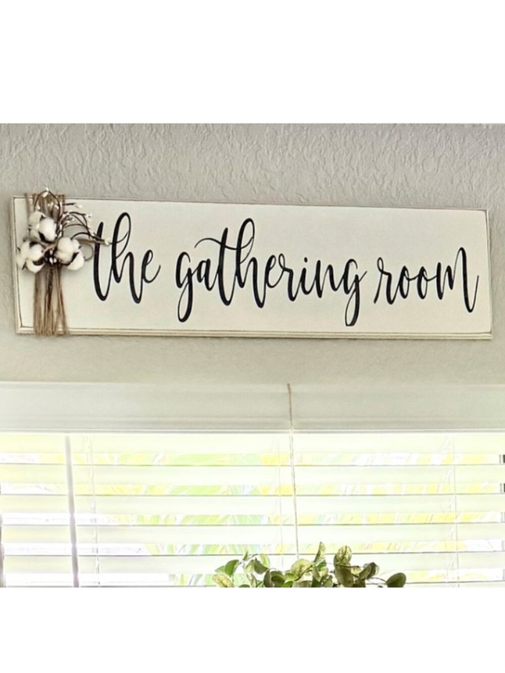 The Gathering Room Wooden Sign